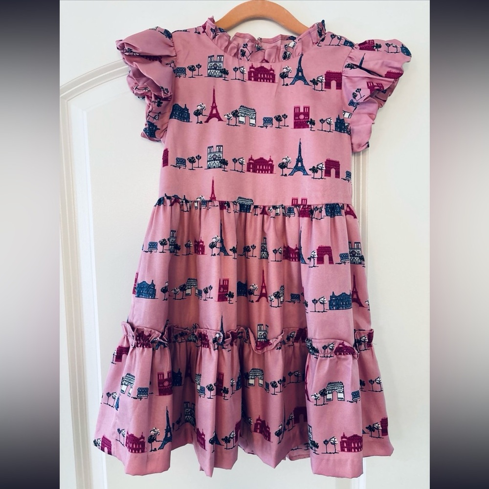 Janie and Jack Mauve Parisian Ruffle Dress - Picture 4 of 6